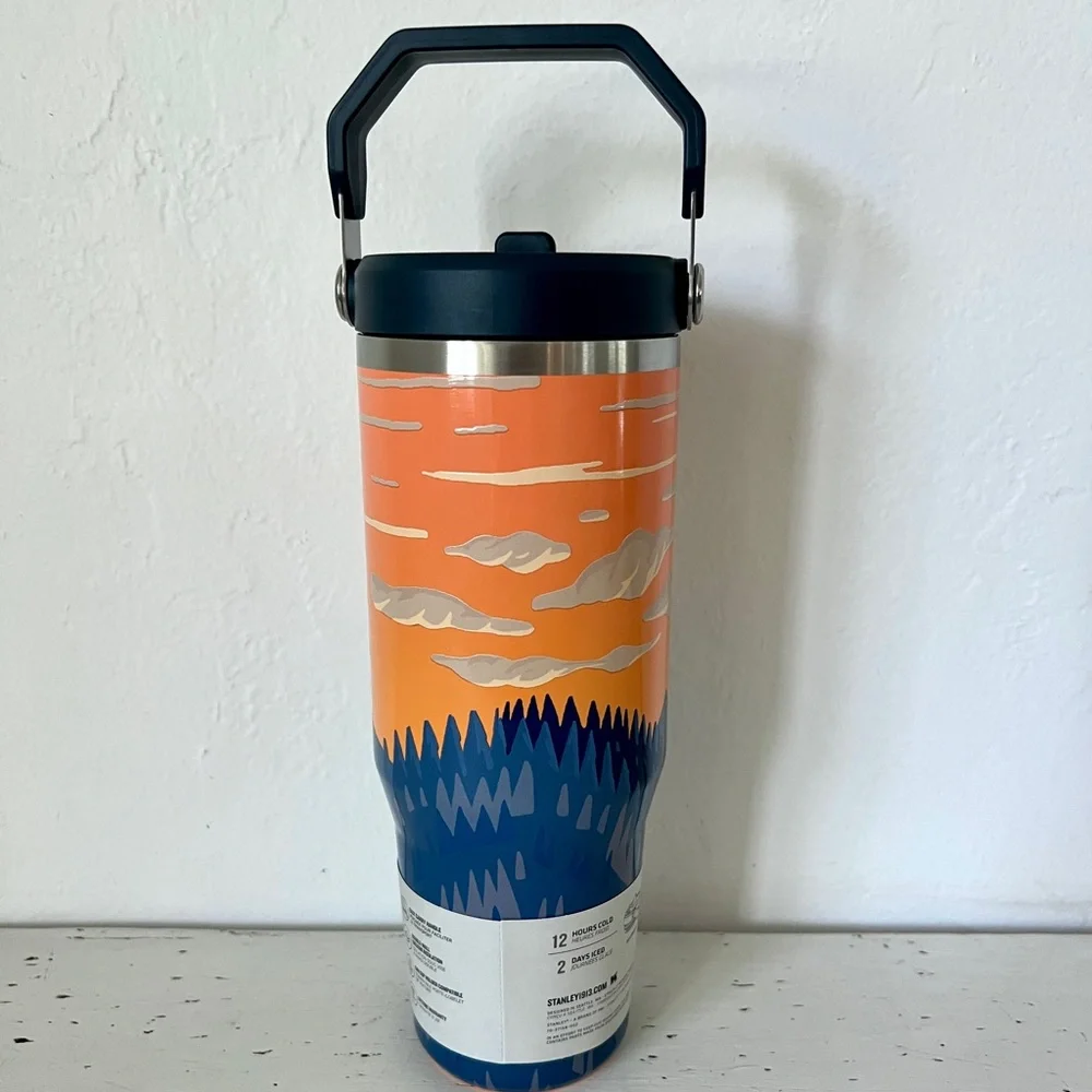 Stanley IceFlow Flip Straw Tumbler-30oz-Always With Honor-Awh Dawn On High - Picture 4 of 6